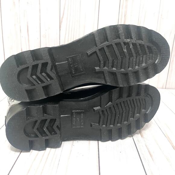 New in Box Roxy Puddles Rain Boots Text Print Size 10 - Picture 11 of 13